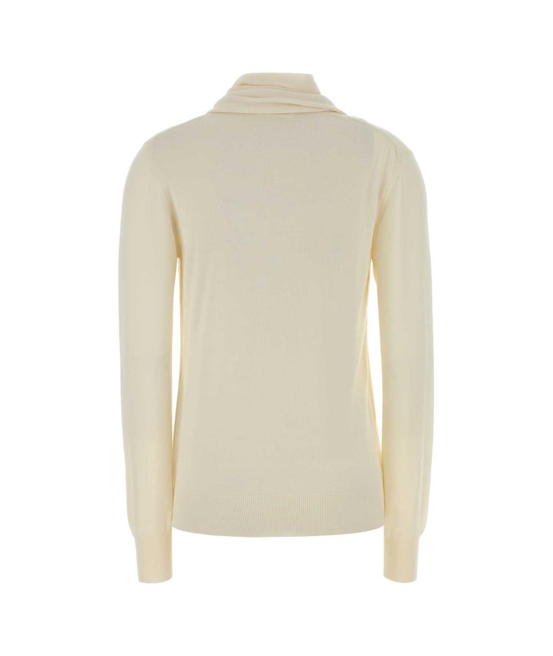 JIL SANDER Желтый шерстяной джемпер / свитер, фото 2