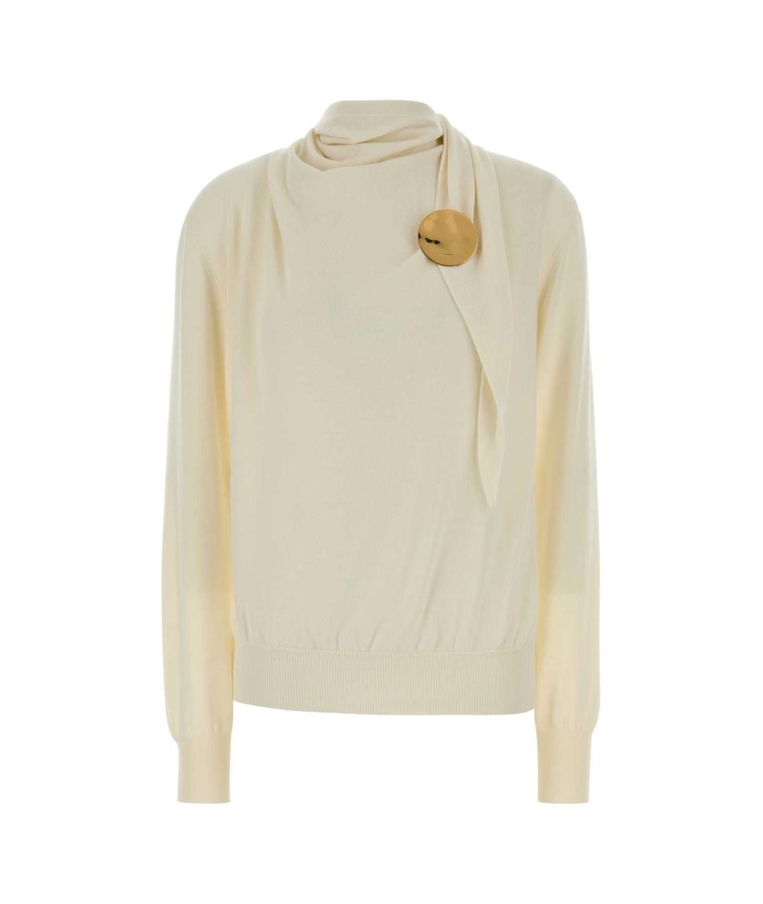 JIL SANDER Желтый шерстяной джемпер / свитер, фото 1