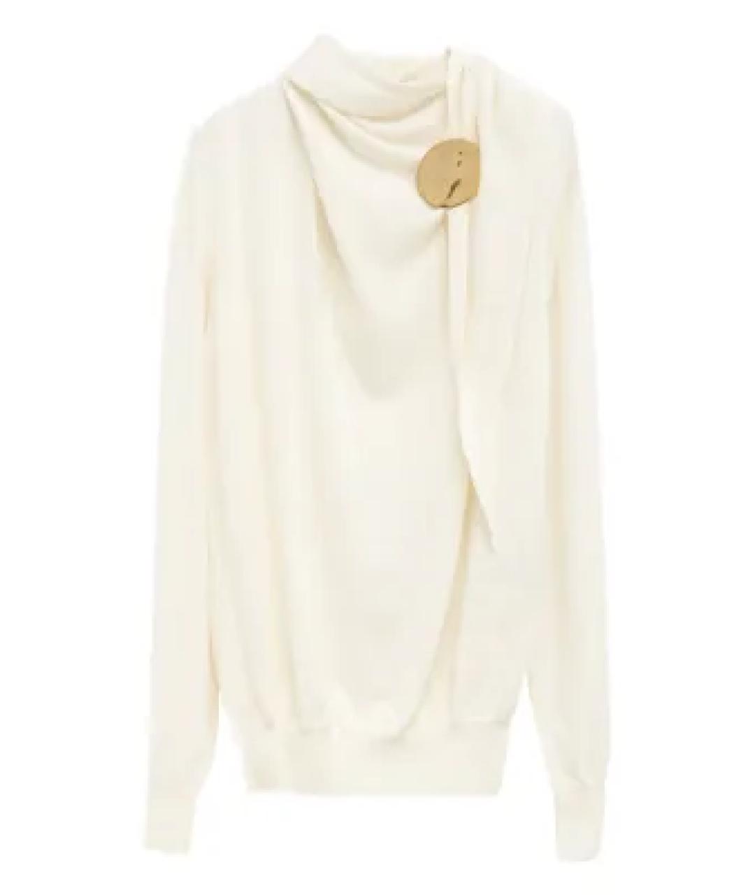 JIL SANDER Желтый шерстяной джемпер / свитер, фото 3