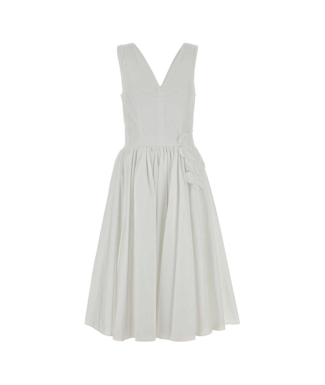 PRADA Белый хлопковый сарафан, фото 1