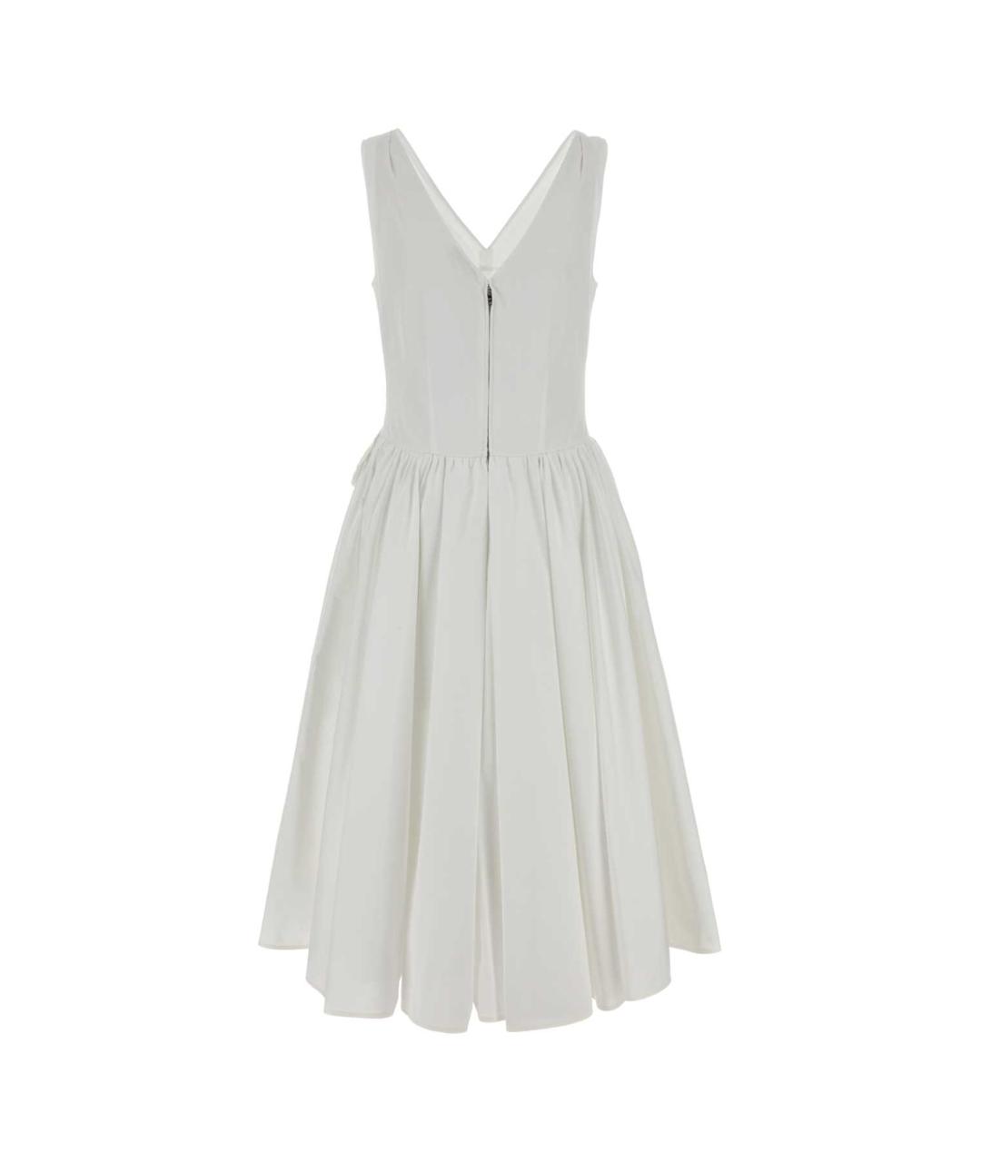 PRADA Белый хлопковый сарафан, фото 2