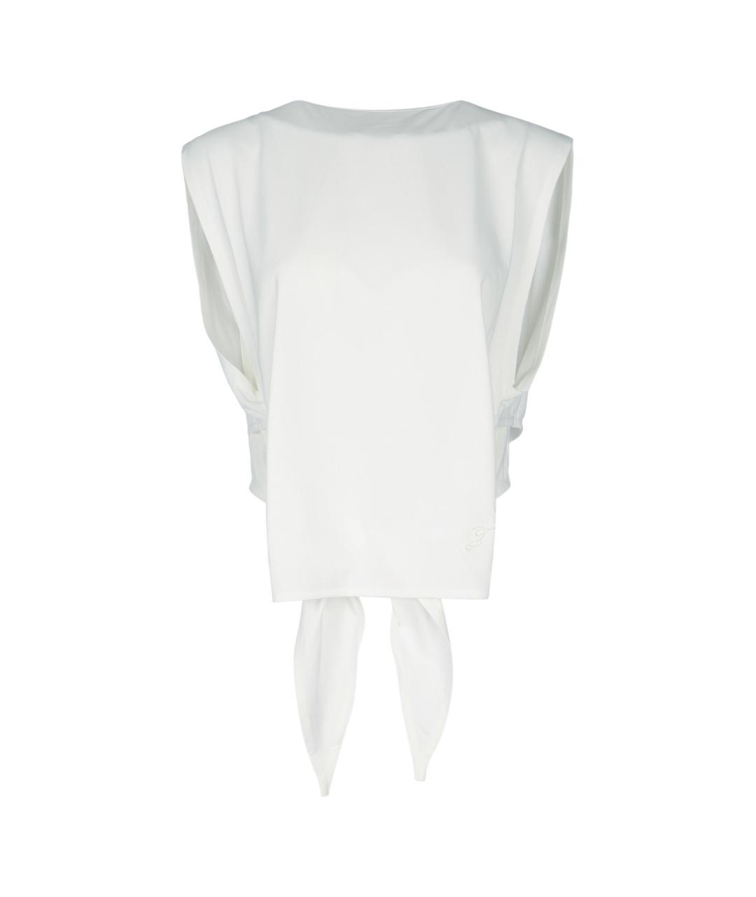 JACQUEMUS Белая полиэстеровая футболка, фото 3