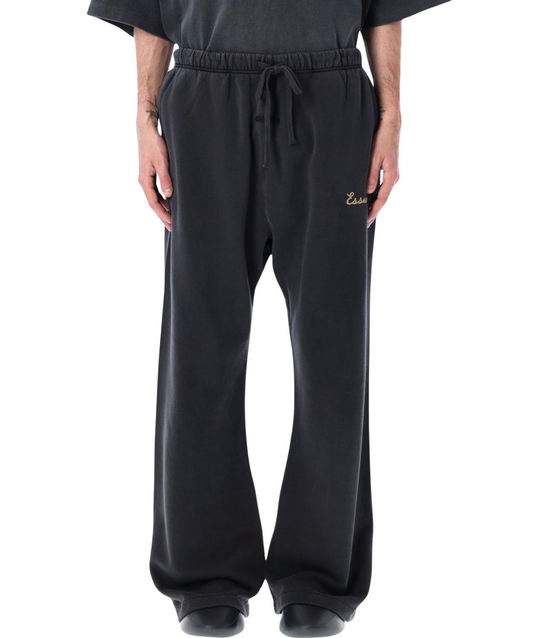 FEAR OF GOD ESSENTIALS Черные хлопковые повседневные брюки, фото 1