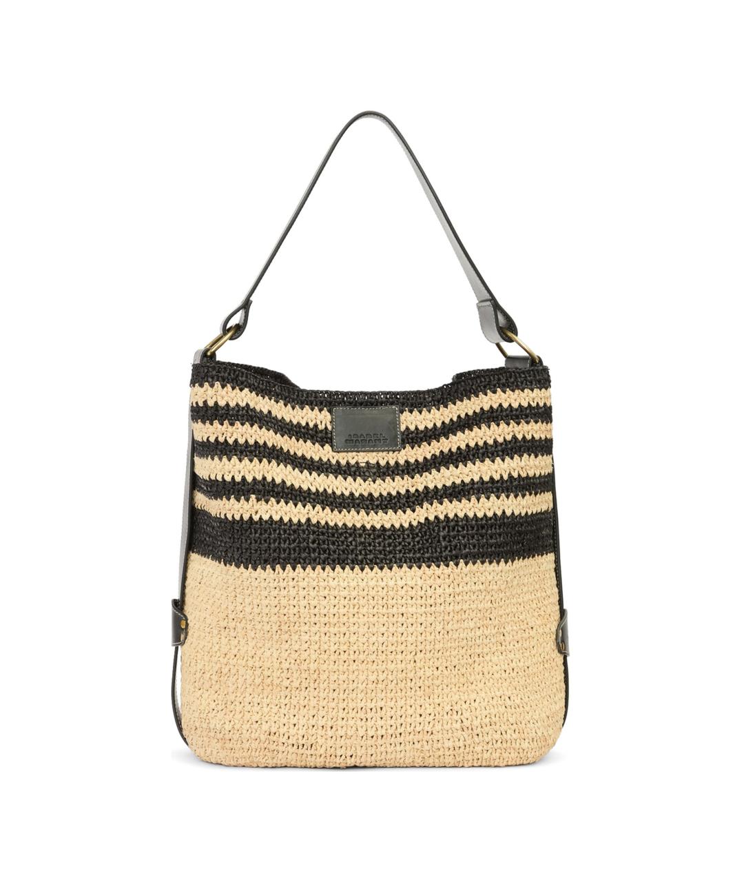 ISABEL MARANT Черная пелетеная сумка через плечо, фото 1