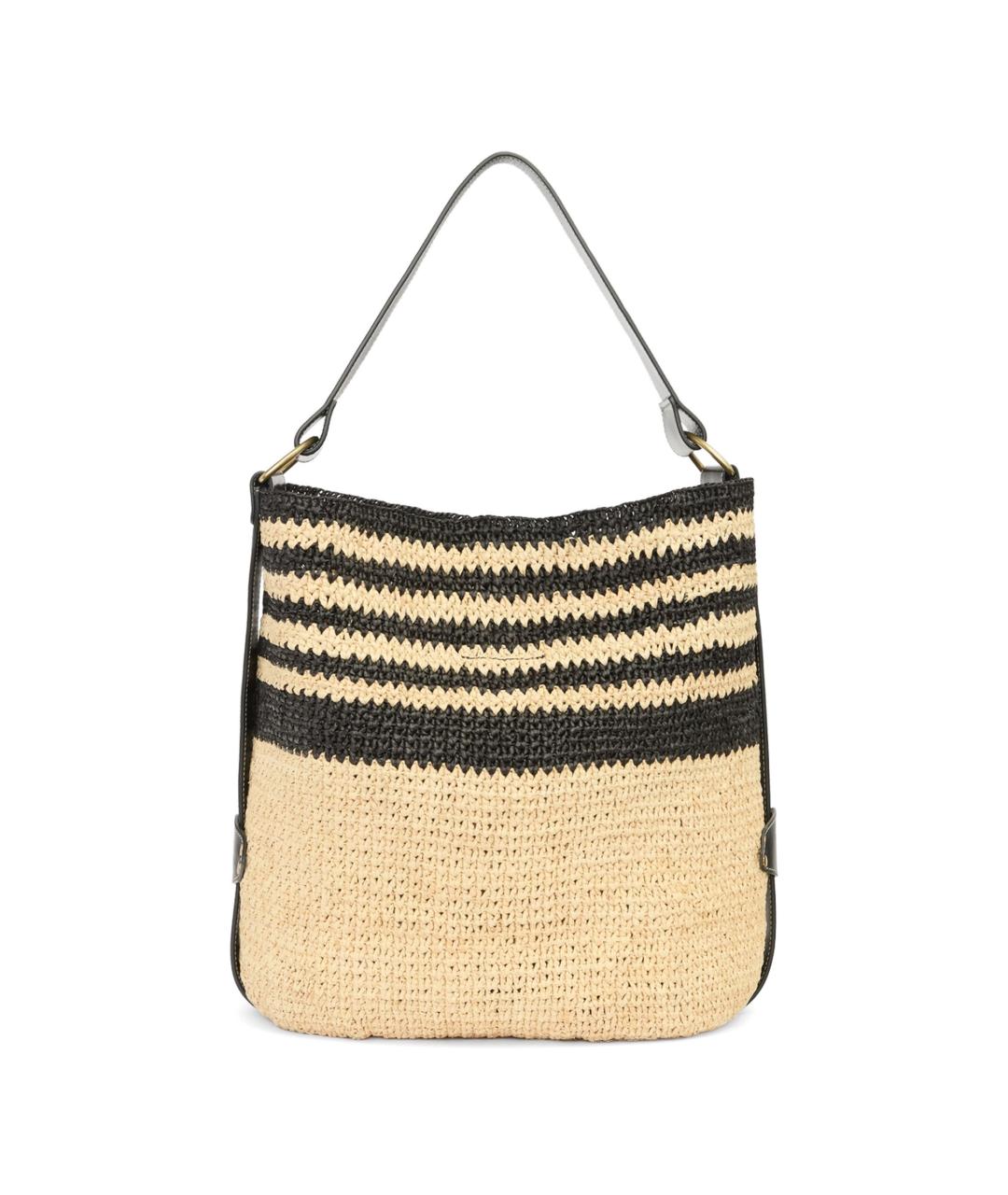 ISABEL MARANT Черная пелетеная сумка через плечо, фото 4