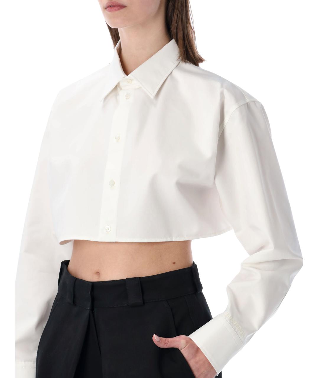 BALENCIAGA Белая хлопковая рубашка, фото 4