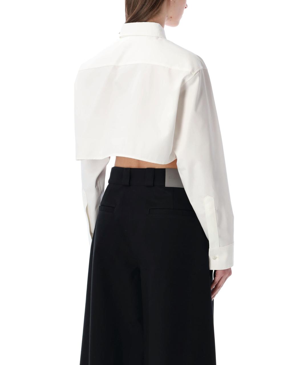 BALENCIAGA Белая хлопковая рубашка, фото 3