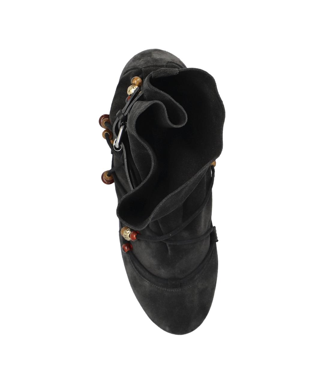 ISABEL MARANT Черные замшевые ботинки, фото 2