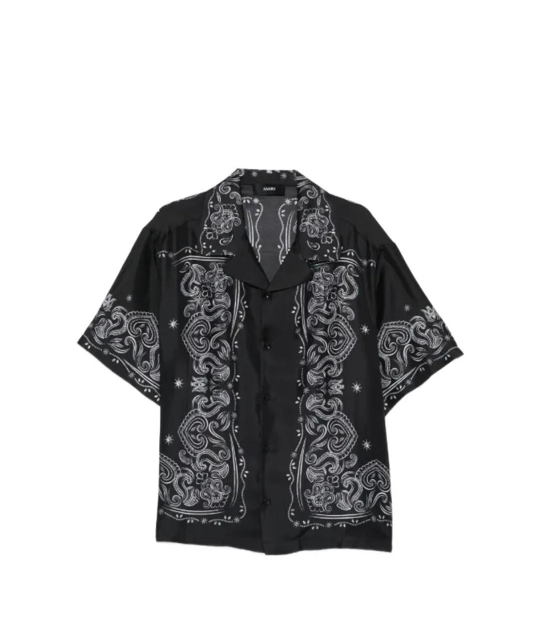AMIRI Черная шелковая кэжуал рубашка, фото 1