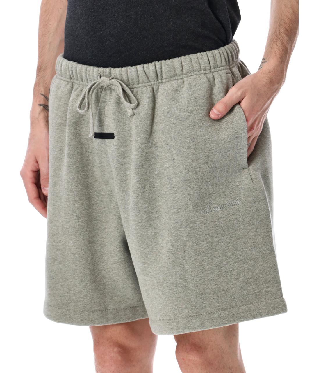 FEAR OF GOD ESSENTIALS Серые хлопковые шорты, фото 4