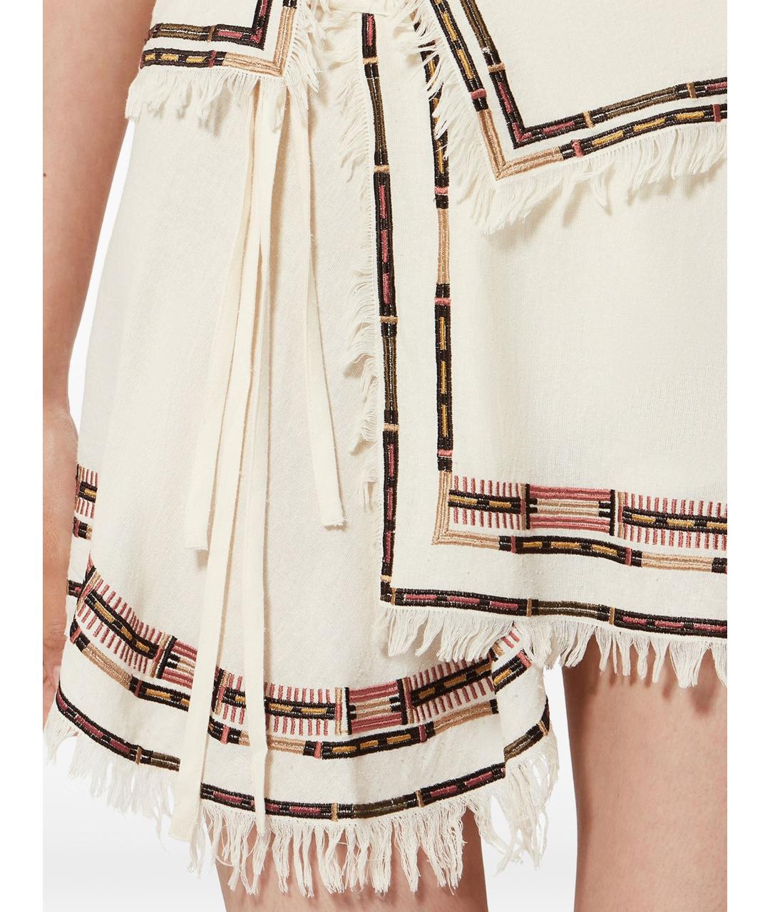 ISABEL MARANT Бежевая хлопковая юбка мини, фото 2