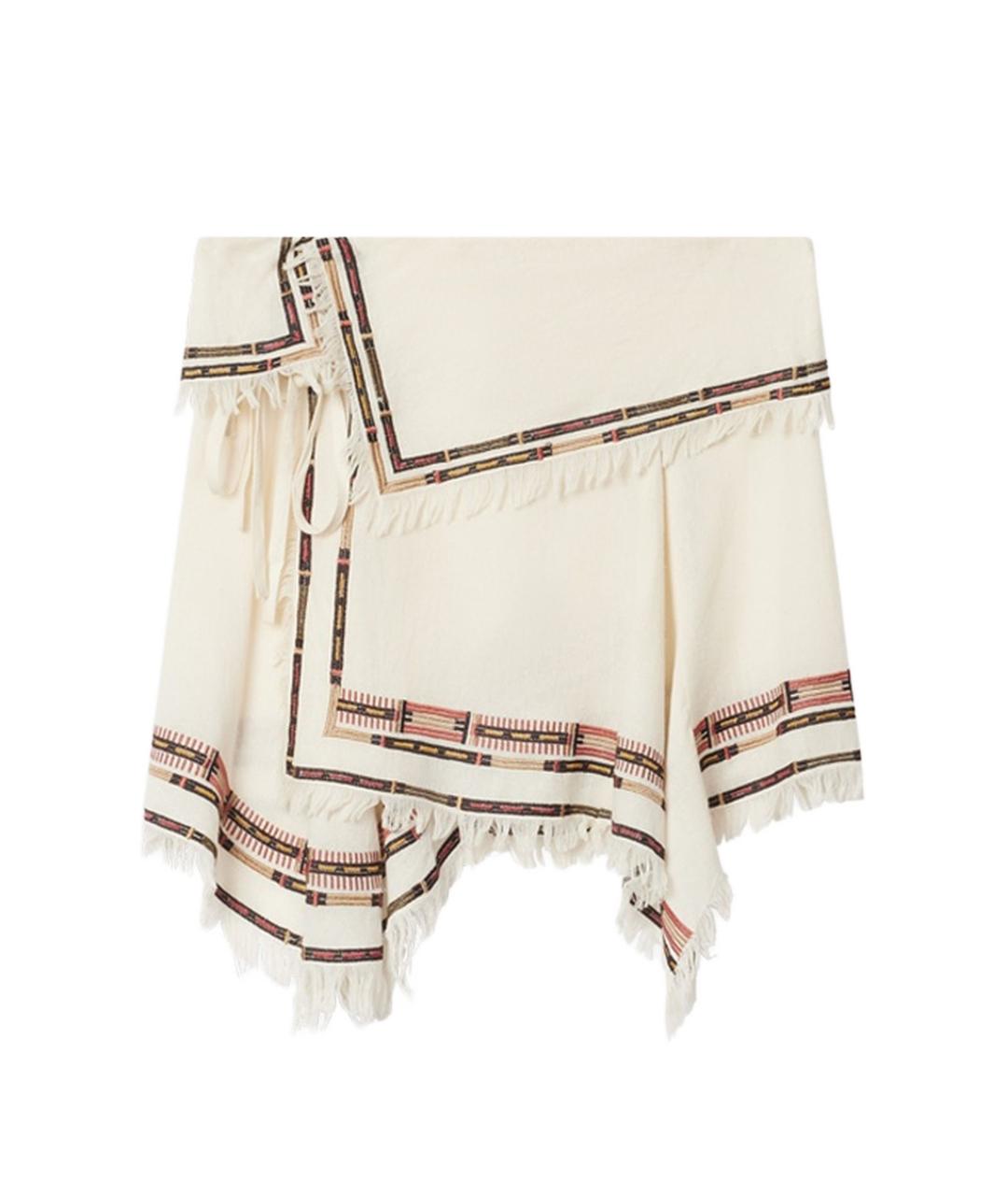 ISABEL MARANT Бежевая хлопковая юбка мини, фото 1