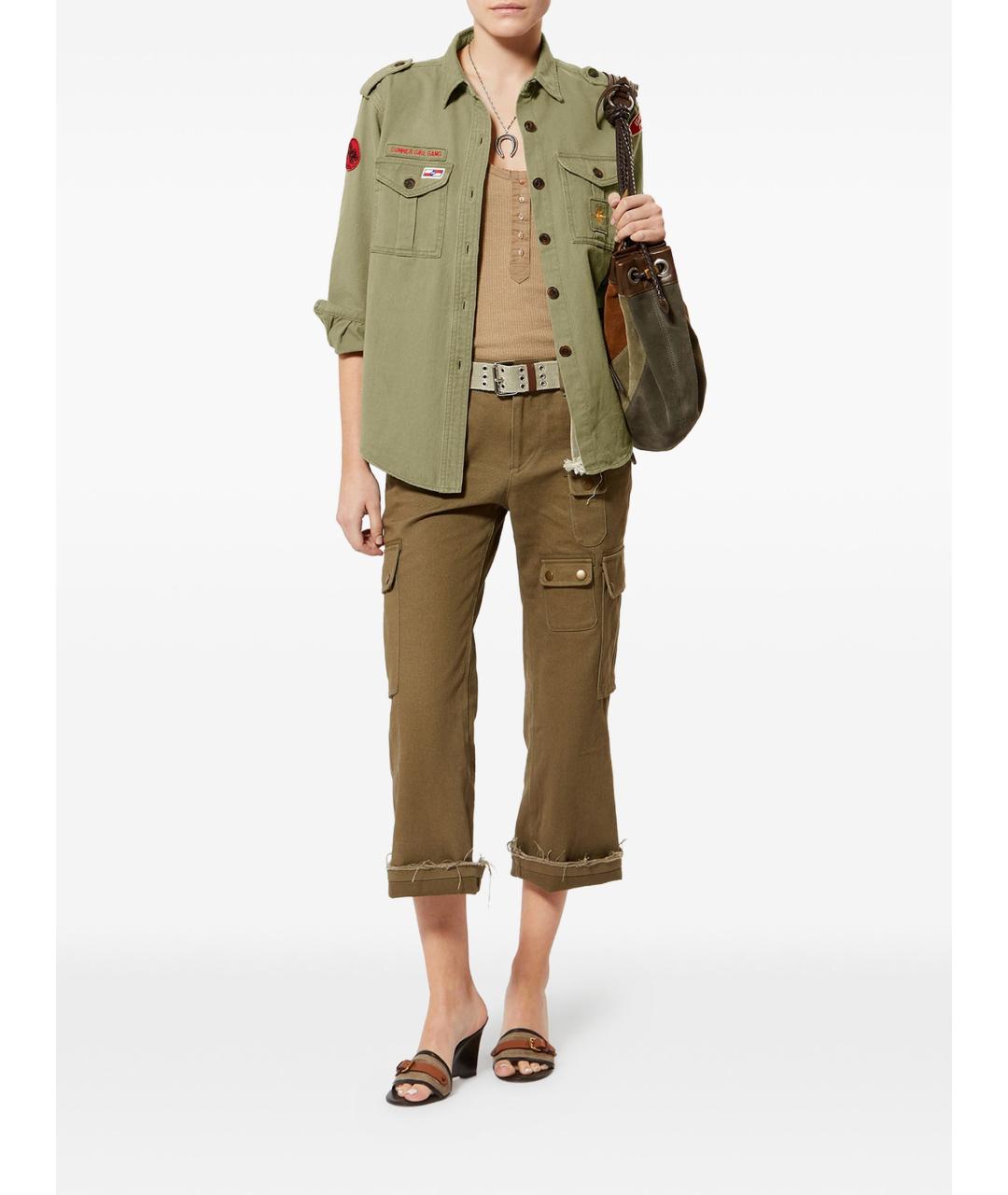 ISABEL MARANT Хаки рубашка, фото 2