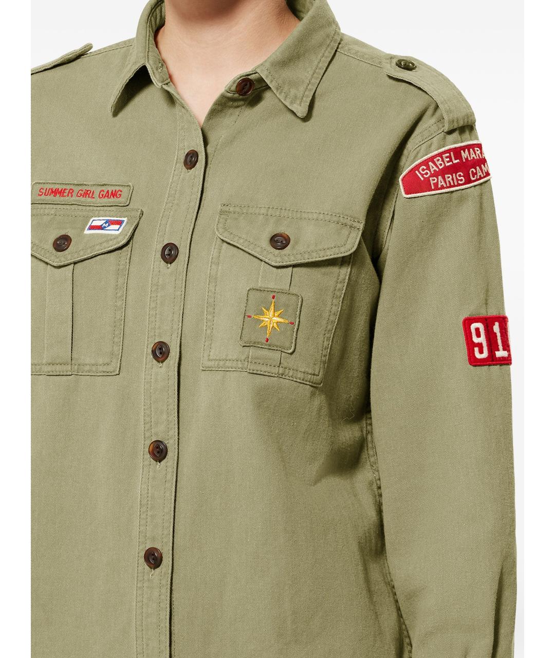 ISABEL MARANT Хаки рубашка, фото 5