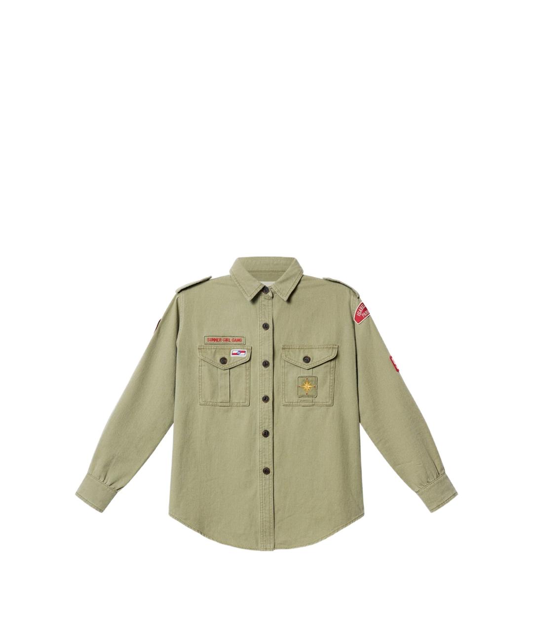 ISABEL MARANT Хаки рубашка, фото 1