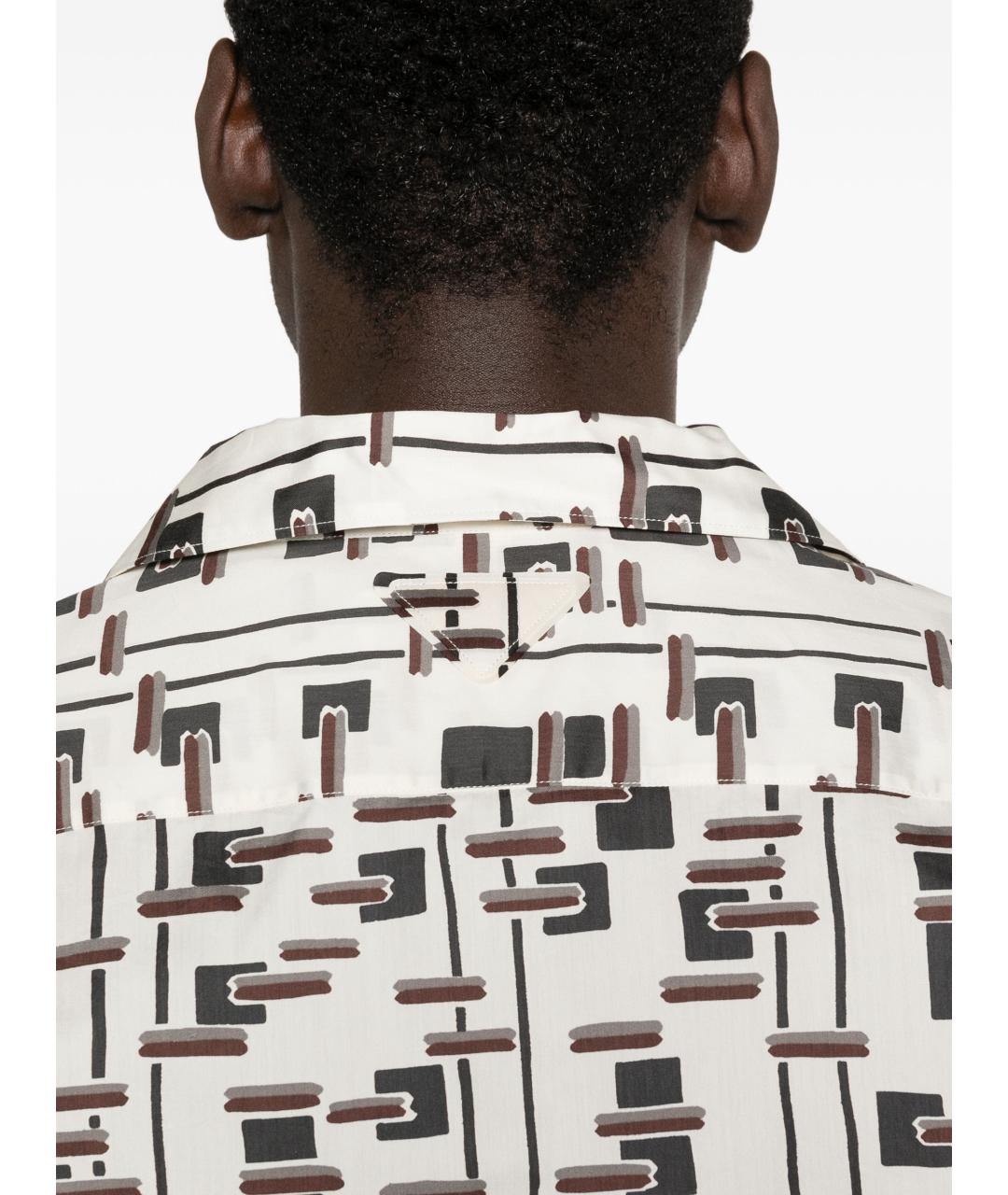 PRADA Мульти хлопковая кэжуал рубашка, фото 3