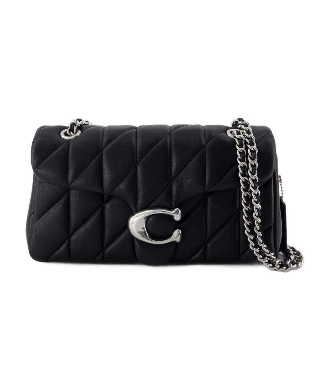 COACH Черная кожаная сумка через плечо, фото 1