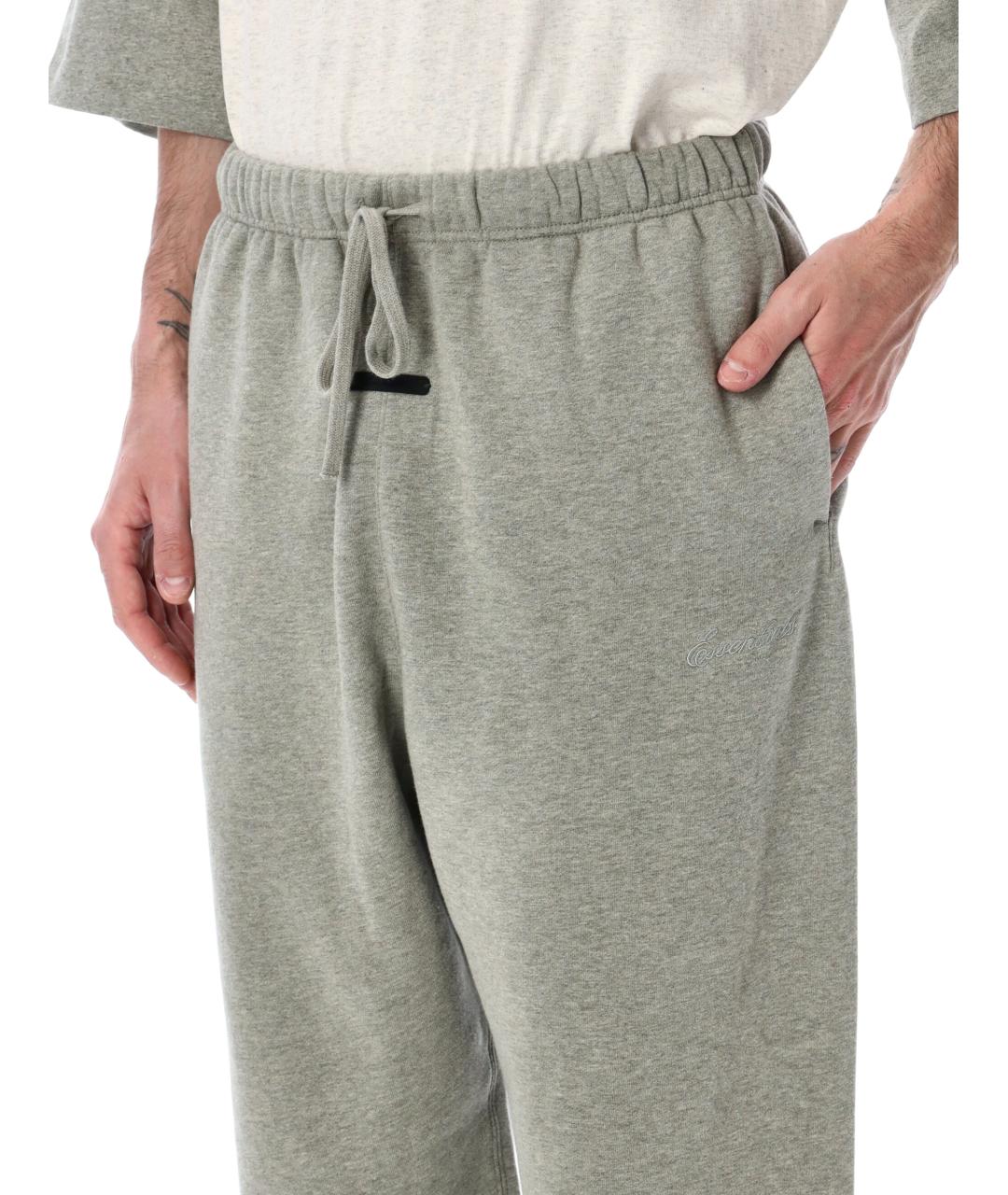 FEAR OF GOD ESSENTIALS Серые хлопковые повседневные брюки, фото 5