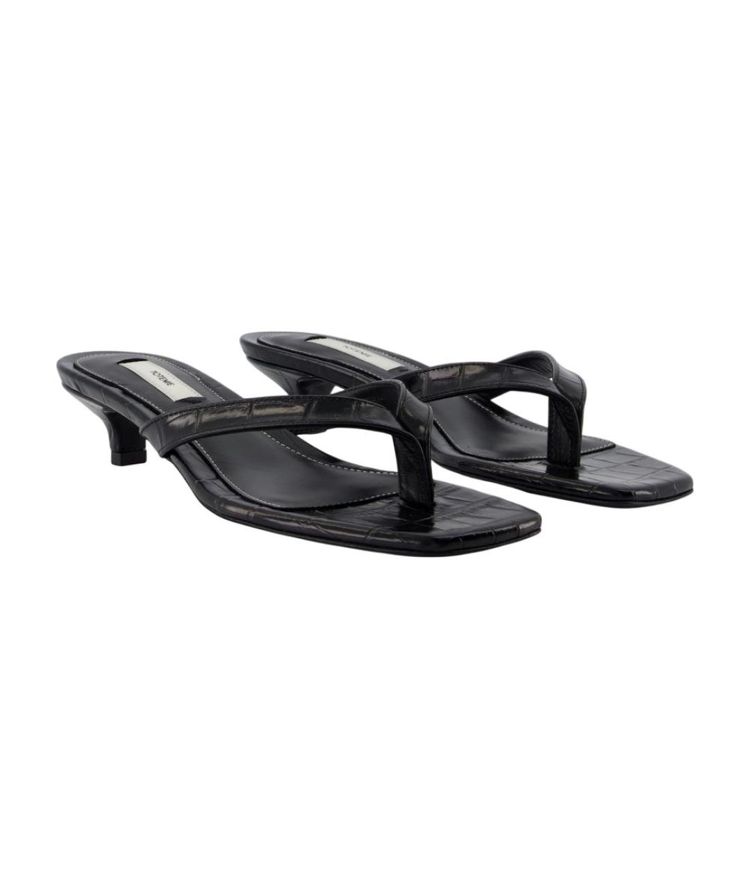 TOTEME Черные кожаные туфли, фото 2