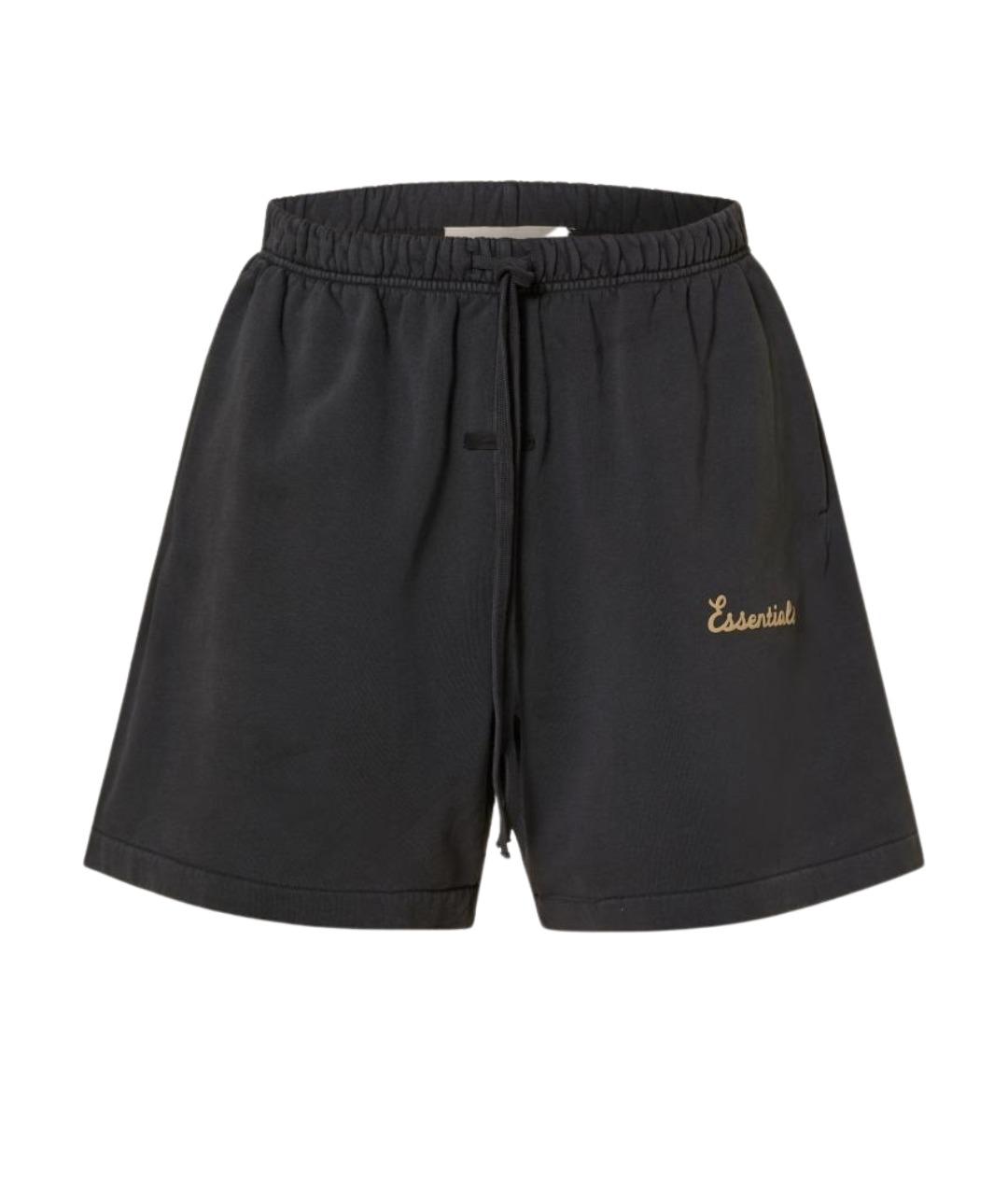 FEAR OF GOD ESSENTIALS Черные хлопковые шорты, фото 1