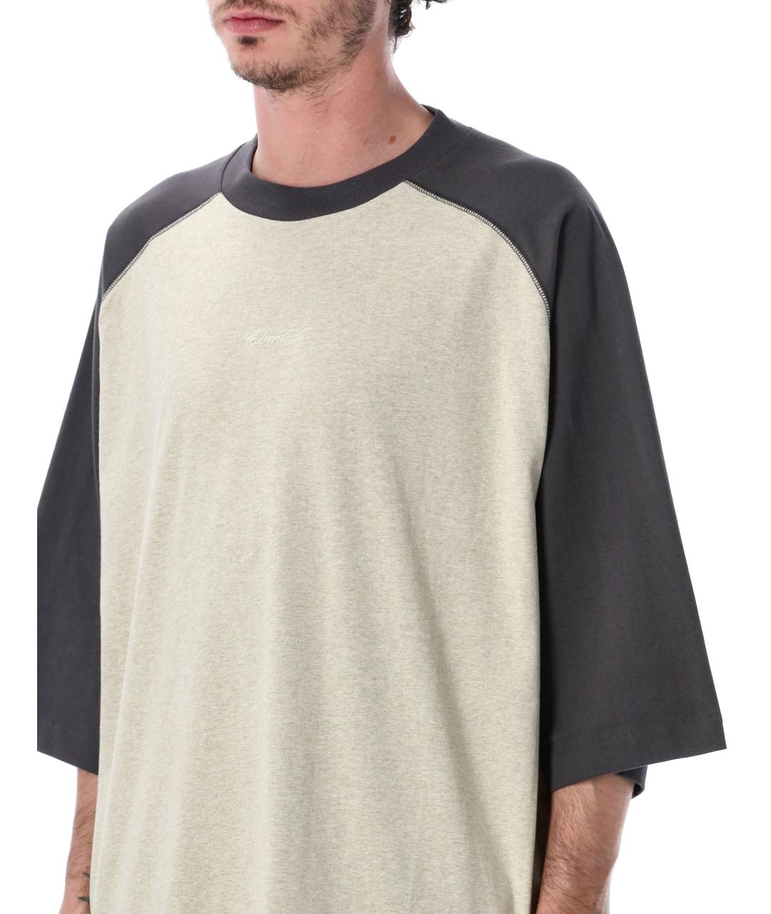 FEAR OF GOD ESSENTIALS Серая хлопковая футболка, фото 4