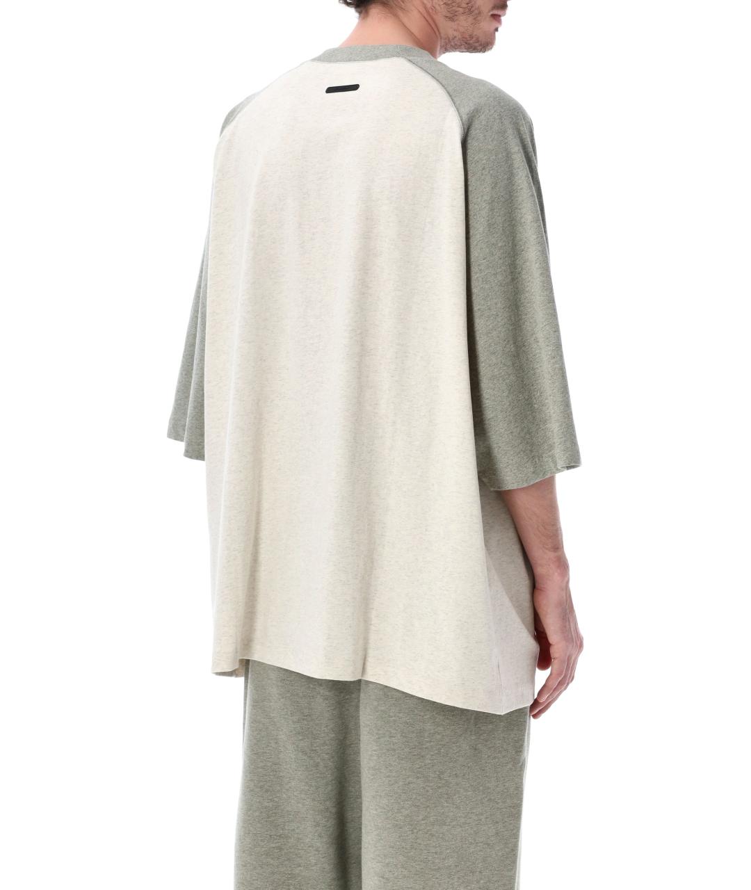 FEAR OF GOD ESSENTIALS Серая хлопковая футболка, фото 3
