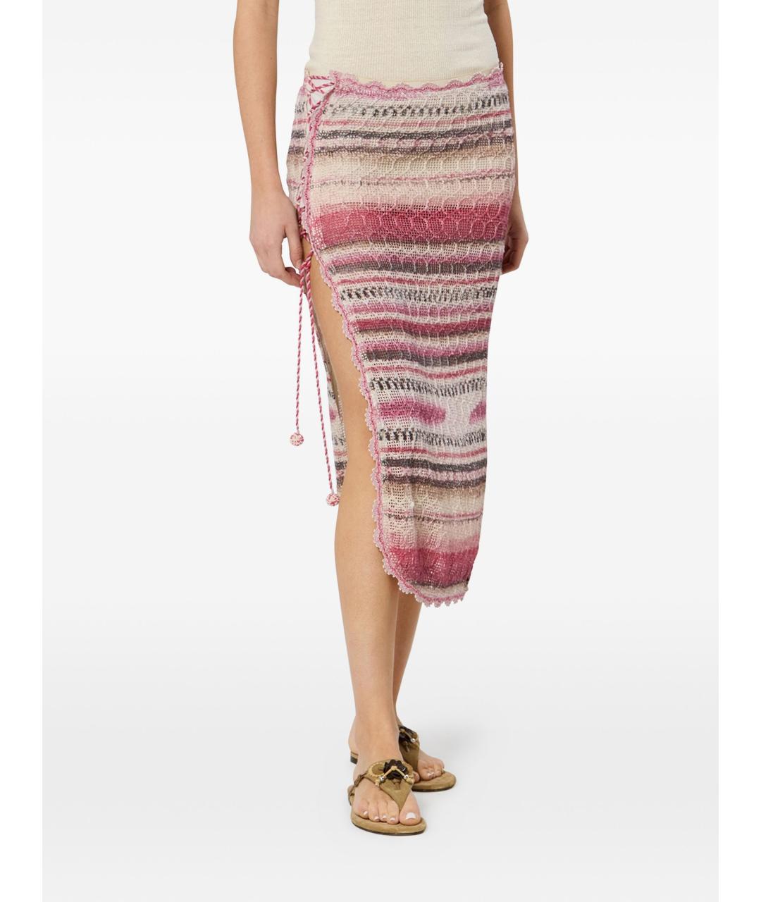 ISABEL MARANT Розовая юбка миди, фото 5
