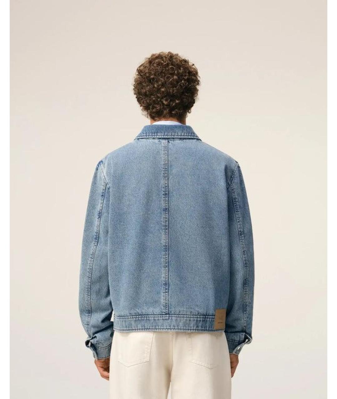 Ami Paris Голубая деним куртка, фото 4