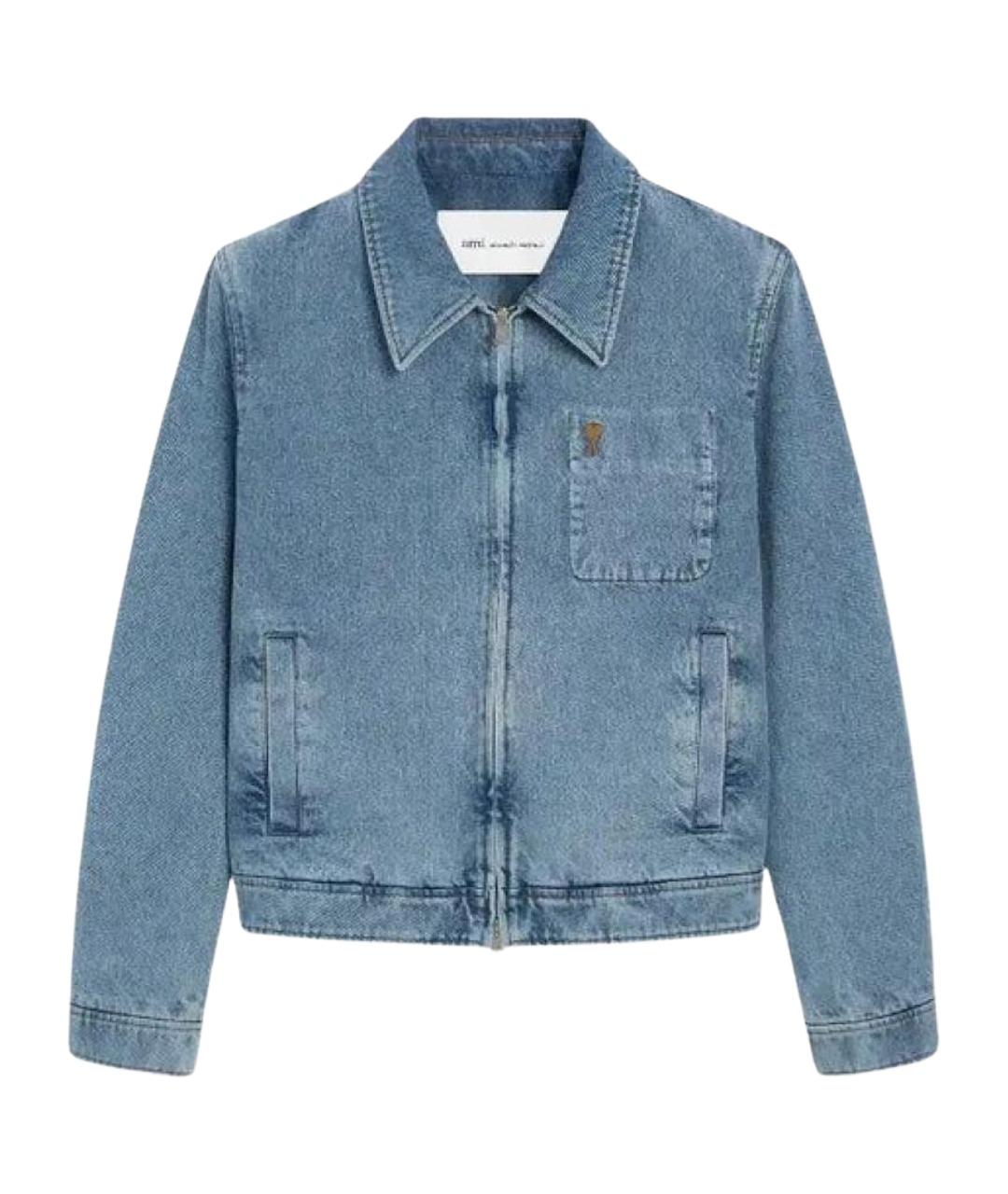 Ami Paris Голубая деним куртка, фото 1