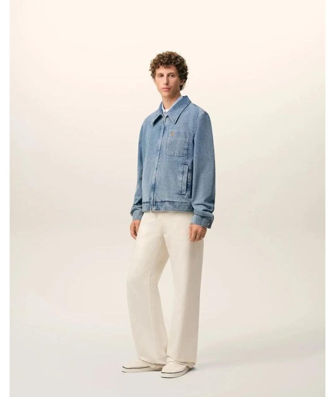 Ami Paris Голубая деним куртка, фото 3