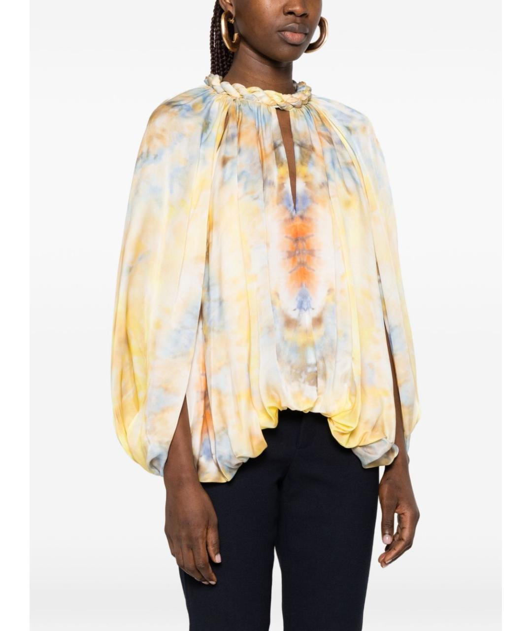 ZIMMERMANN Желтая шелковая рубашка, фото 2