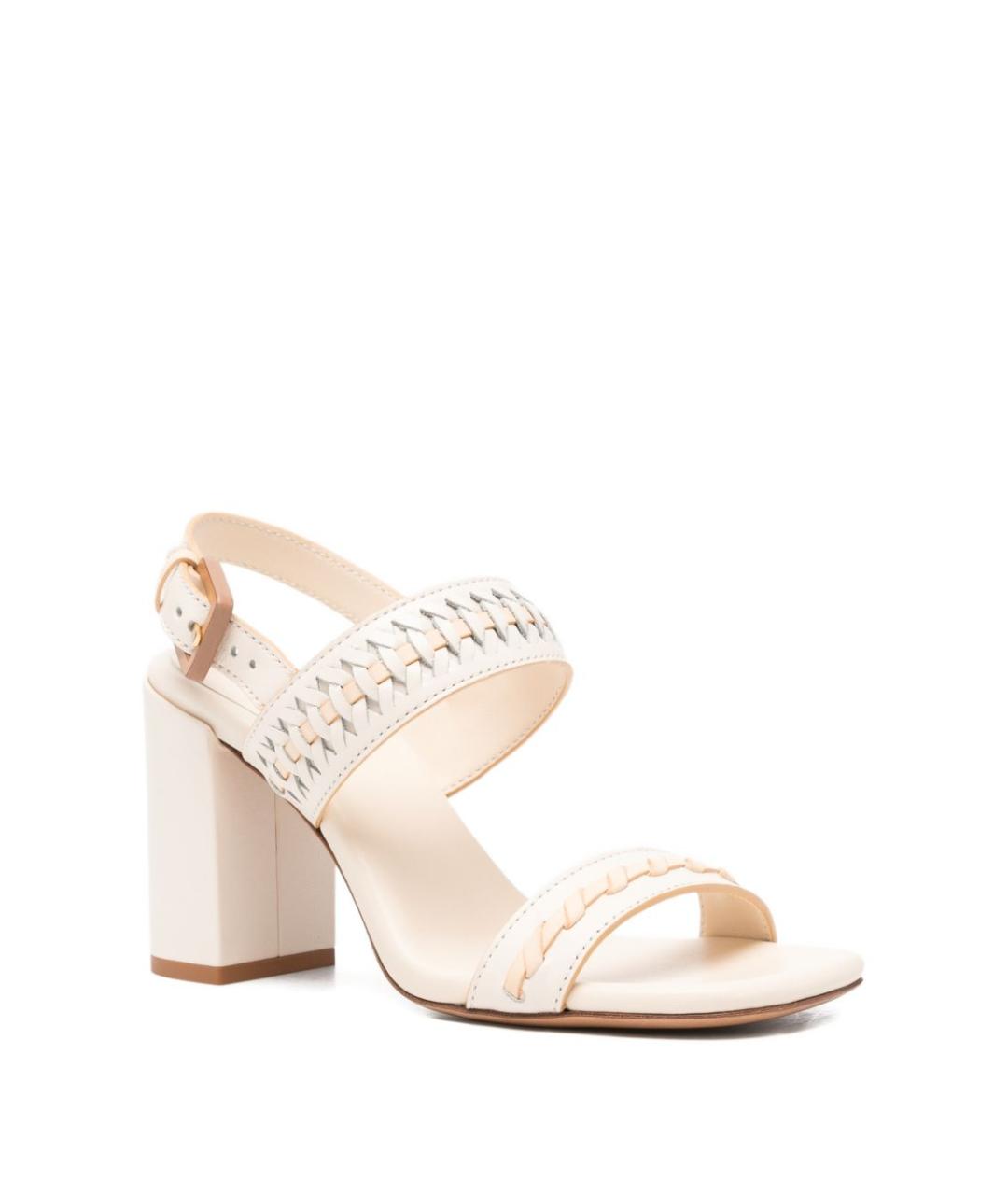 ZIMMERMANN Белые кожаные босоножки, фото 2