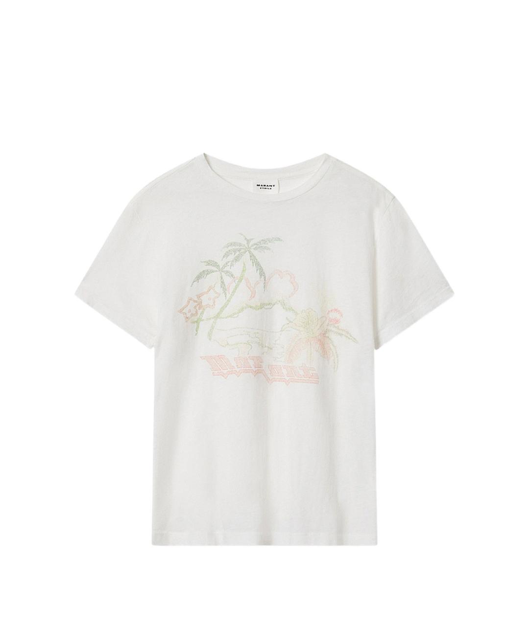 ISABEL MARANT Мульти хлопковая футболка, фото 1