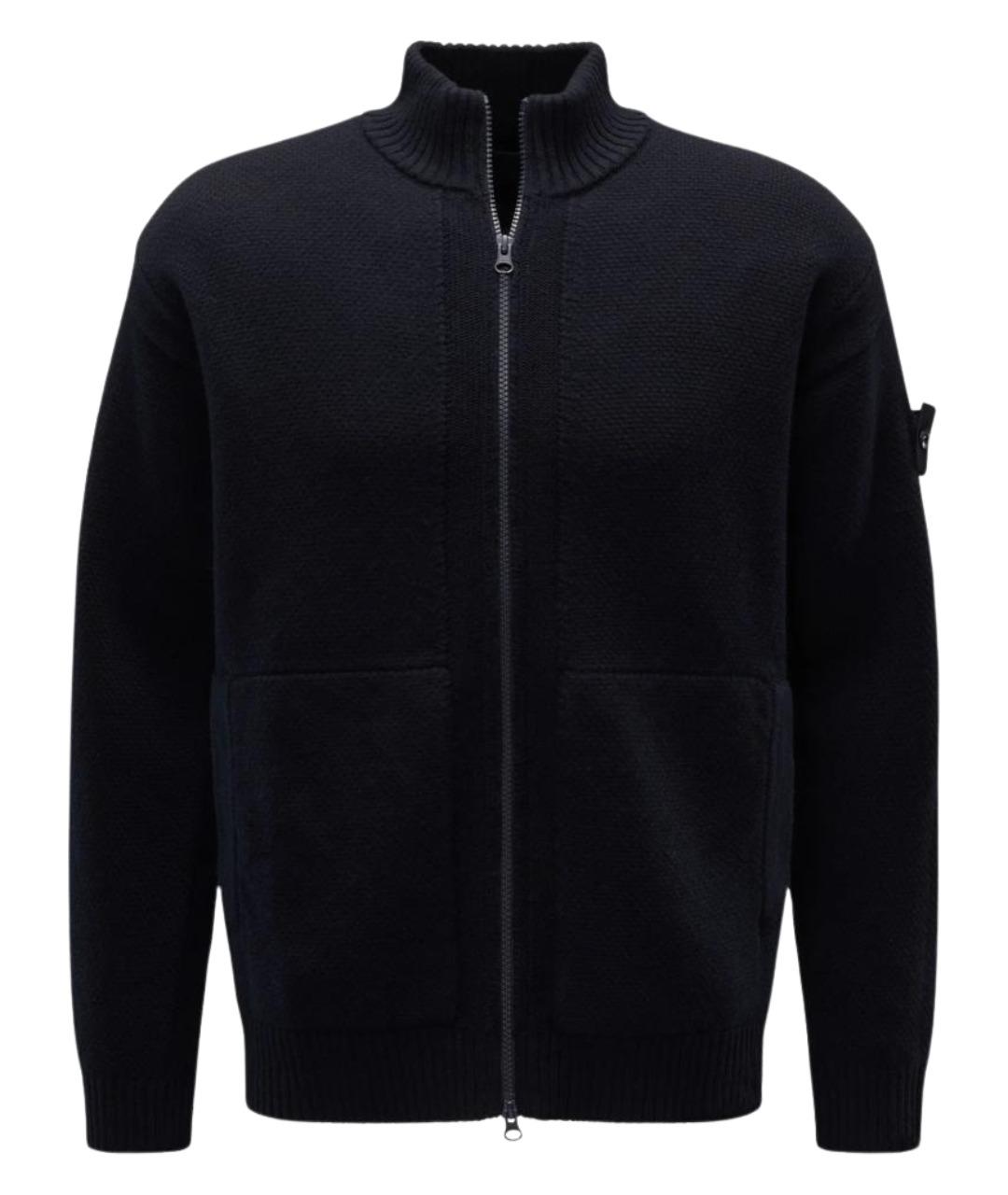 CP COMPANY Темно-синий хлопковый кардиган, фото 1