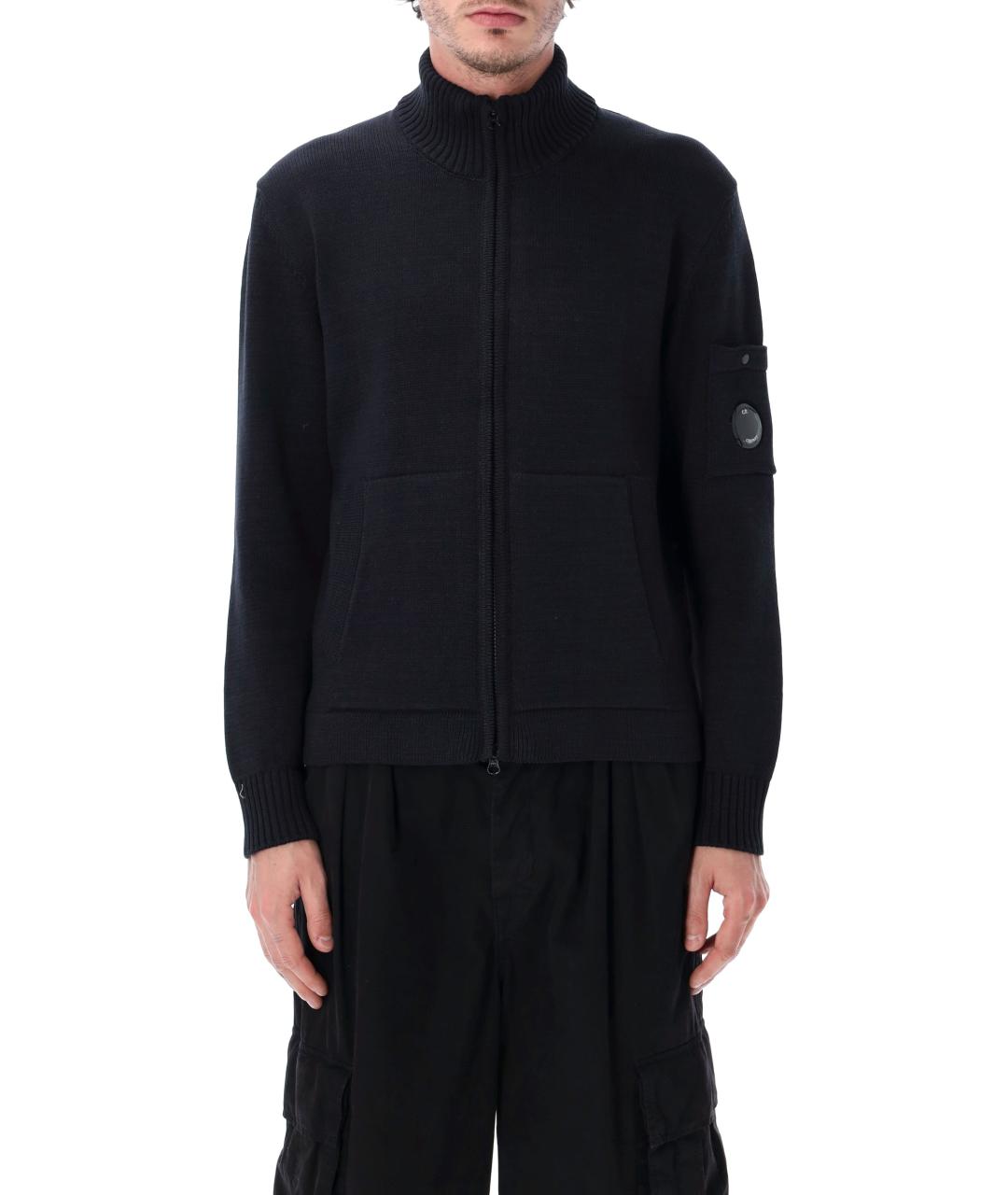 CP COMPANY Темно-синий хлопковый кардиган, фото 2