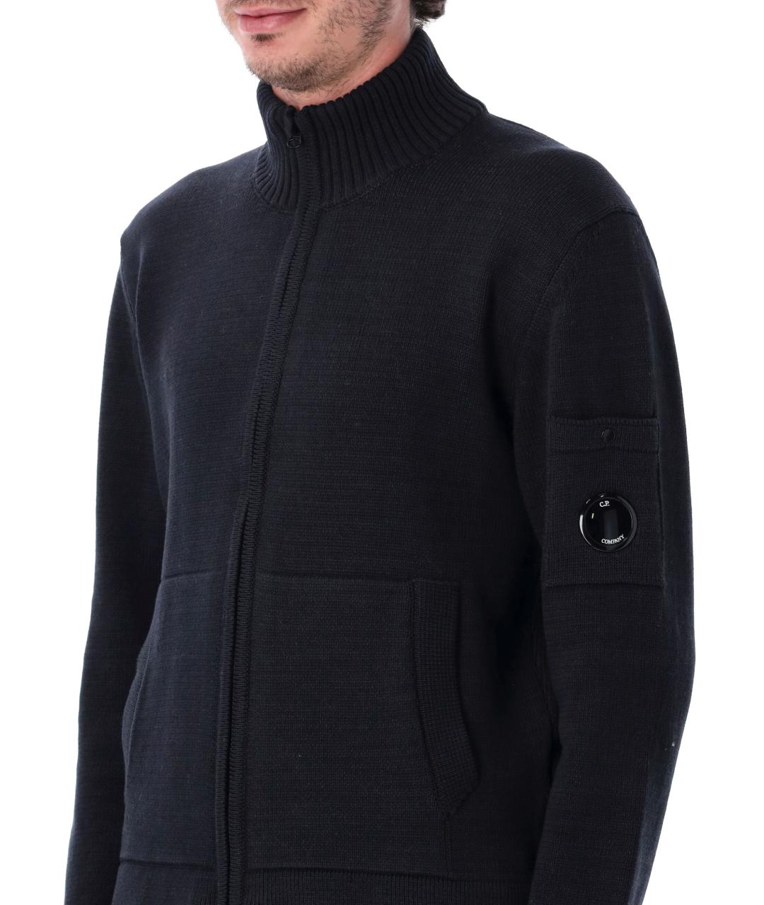 CP COMPANY Темно-синий хлопковый кардиган, фото 6