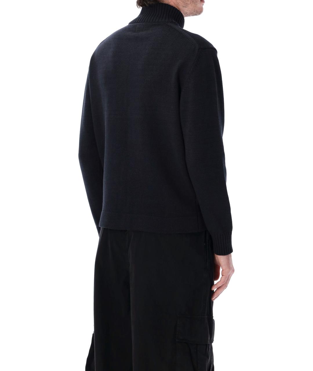 CP COMPANY Темно-синий хлопковый кардиган, фото 4