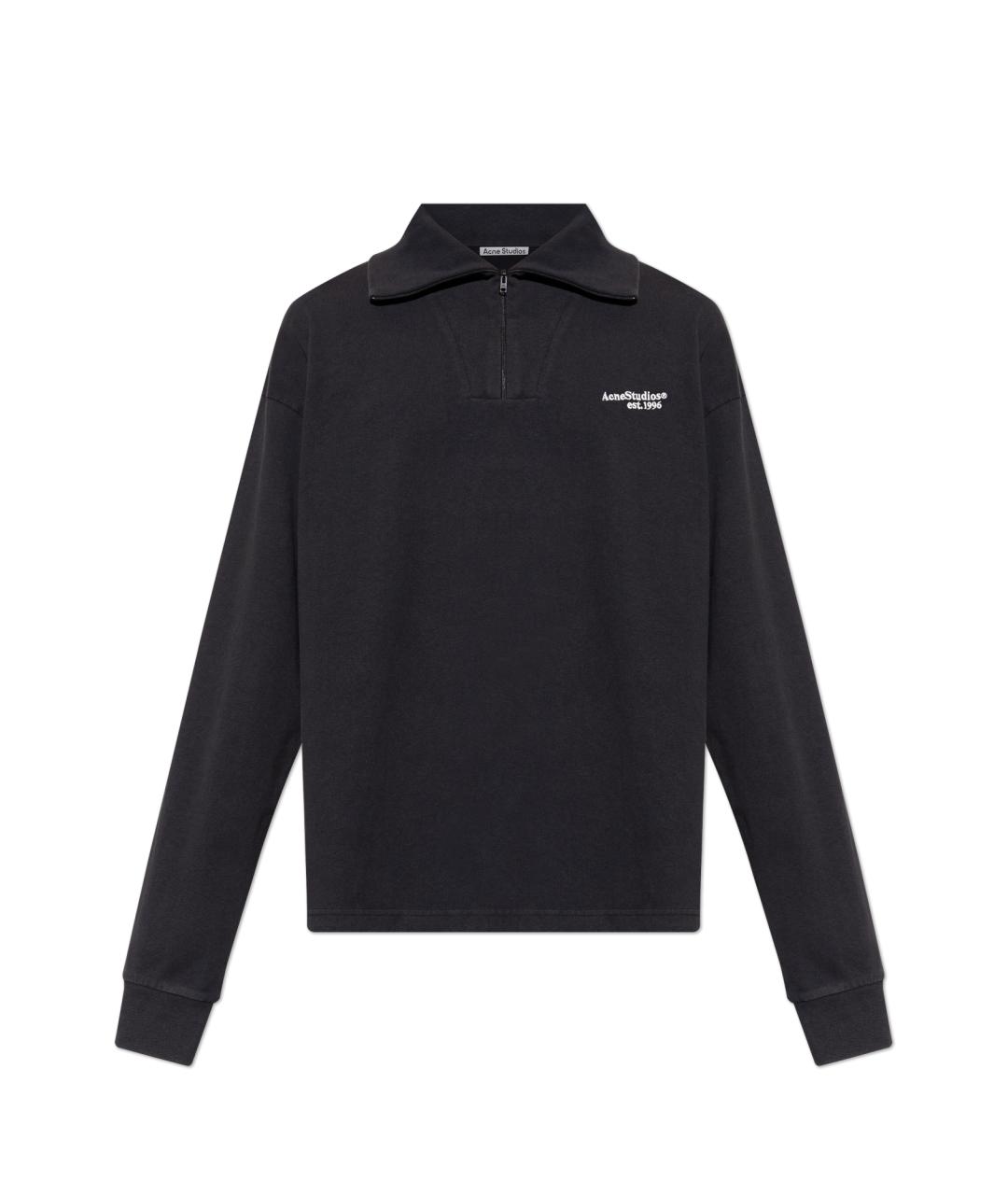ACNE STUDIOS Черный хлопковый джемпер / свитер, фото 1