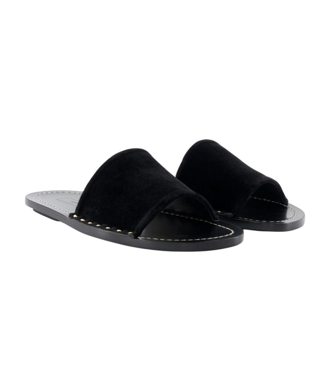 TOTEME Черные кожаные сандалии, фото 2