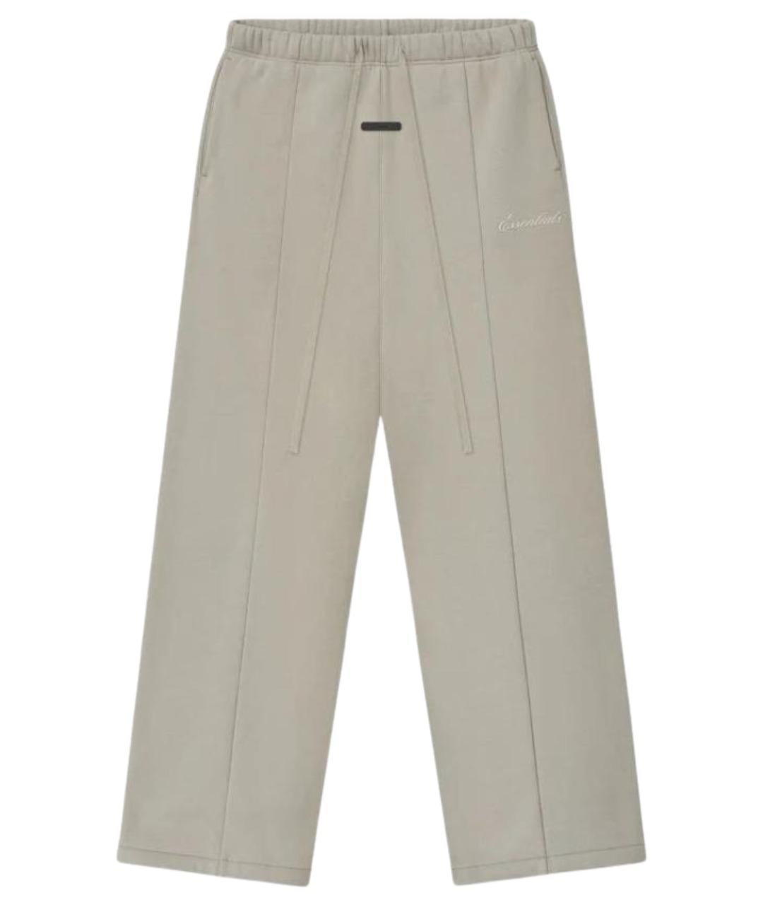 FEAR OF GOD ESSENTIALS Бежевые хлопковые повседневные брюки, фото 1