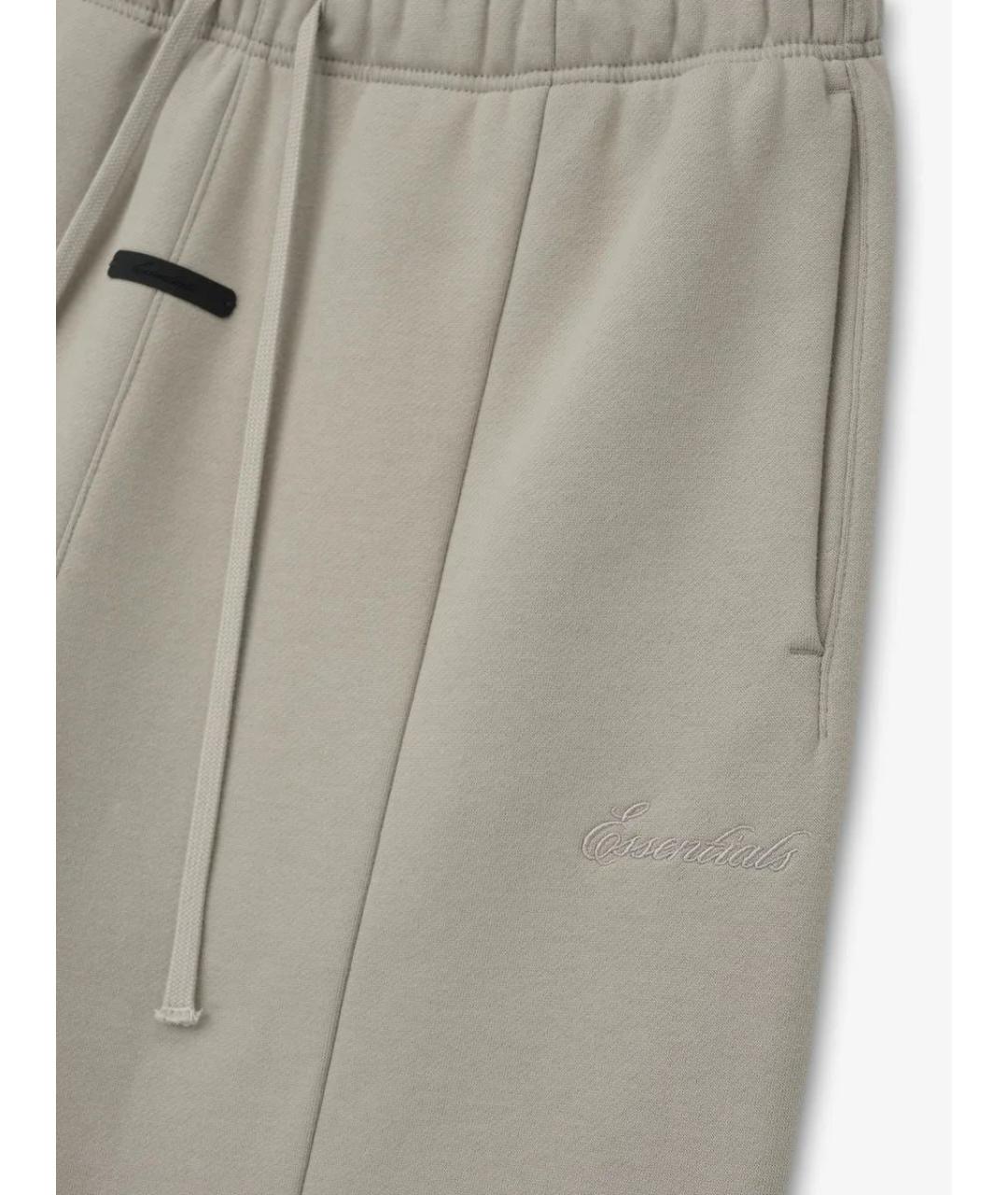 FEAR OF GOD ESSENTIALS Бежевые хлопковые повседневные брюки, фото 3