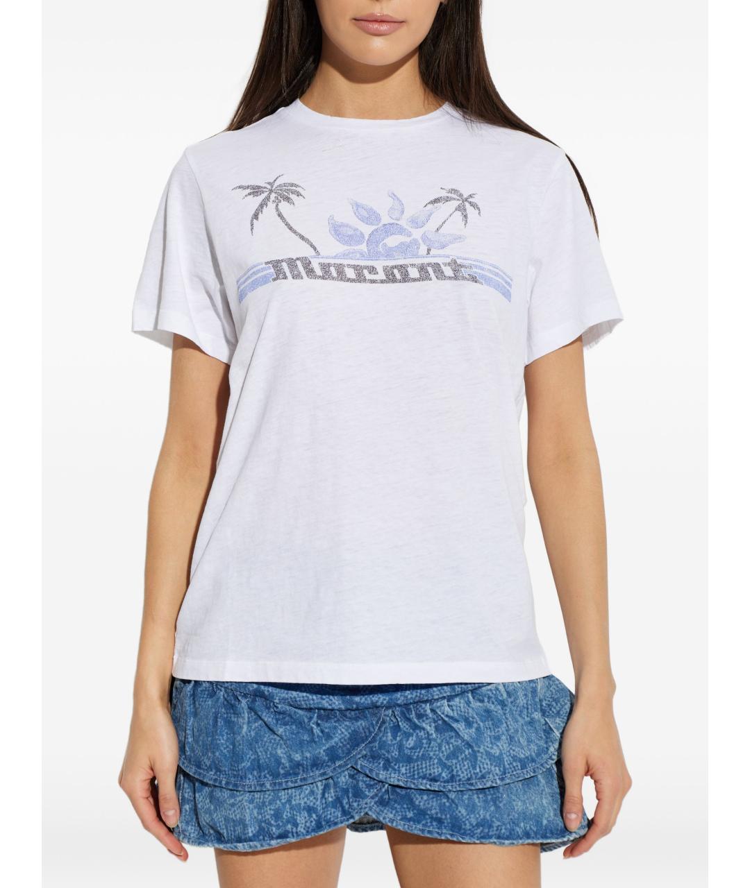 ISABEL MARANT Белая хлопковая футболка, фото 3