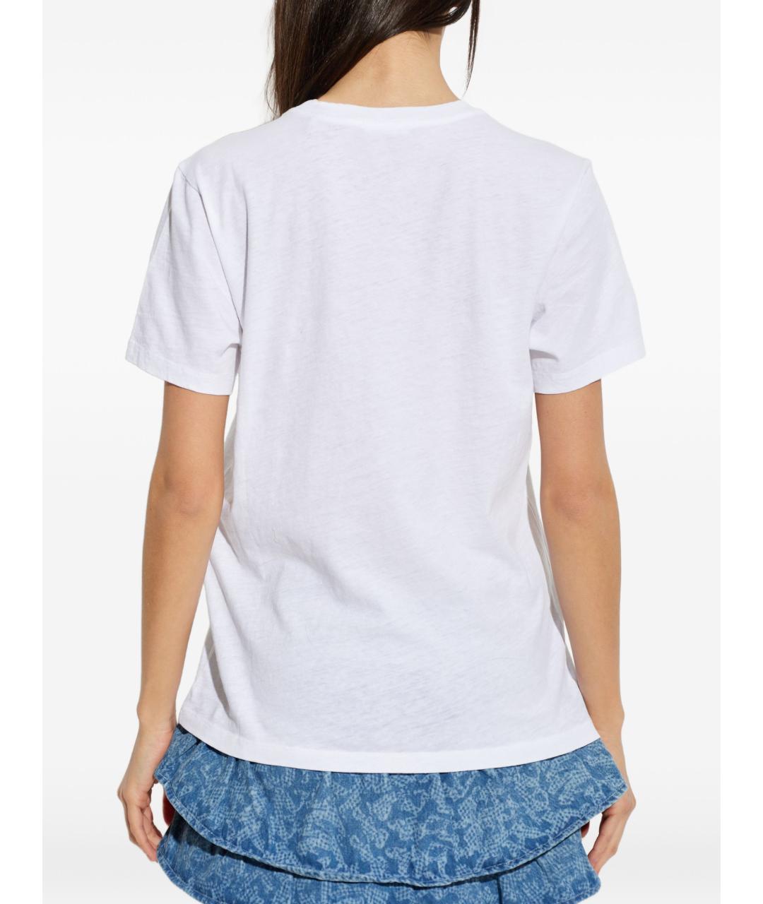 ISABEL MARANT Белая хлопковая футболка, фото 5