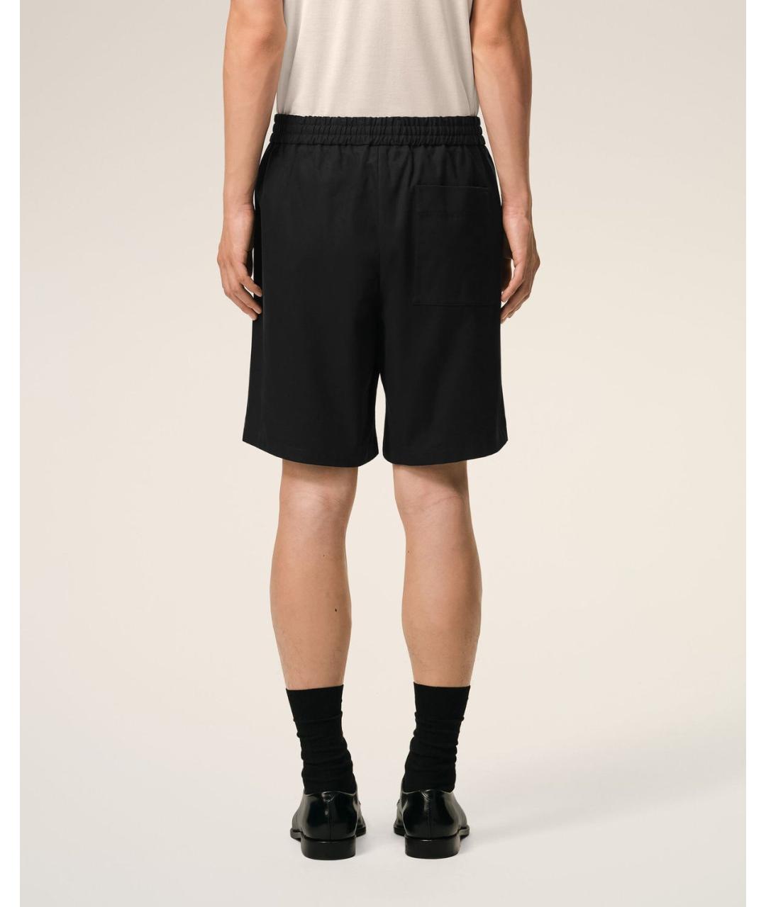 Ami Paris Черные хлопковые шорты, фото 3