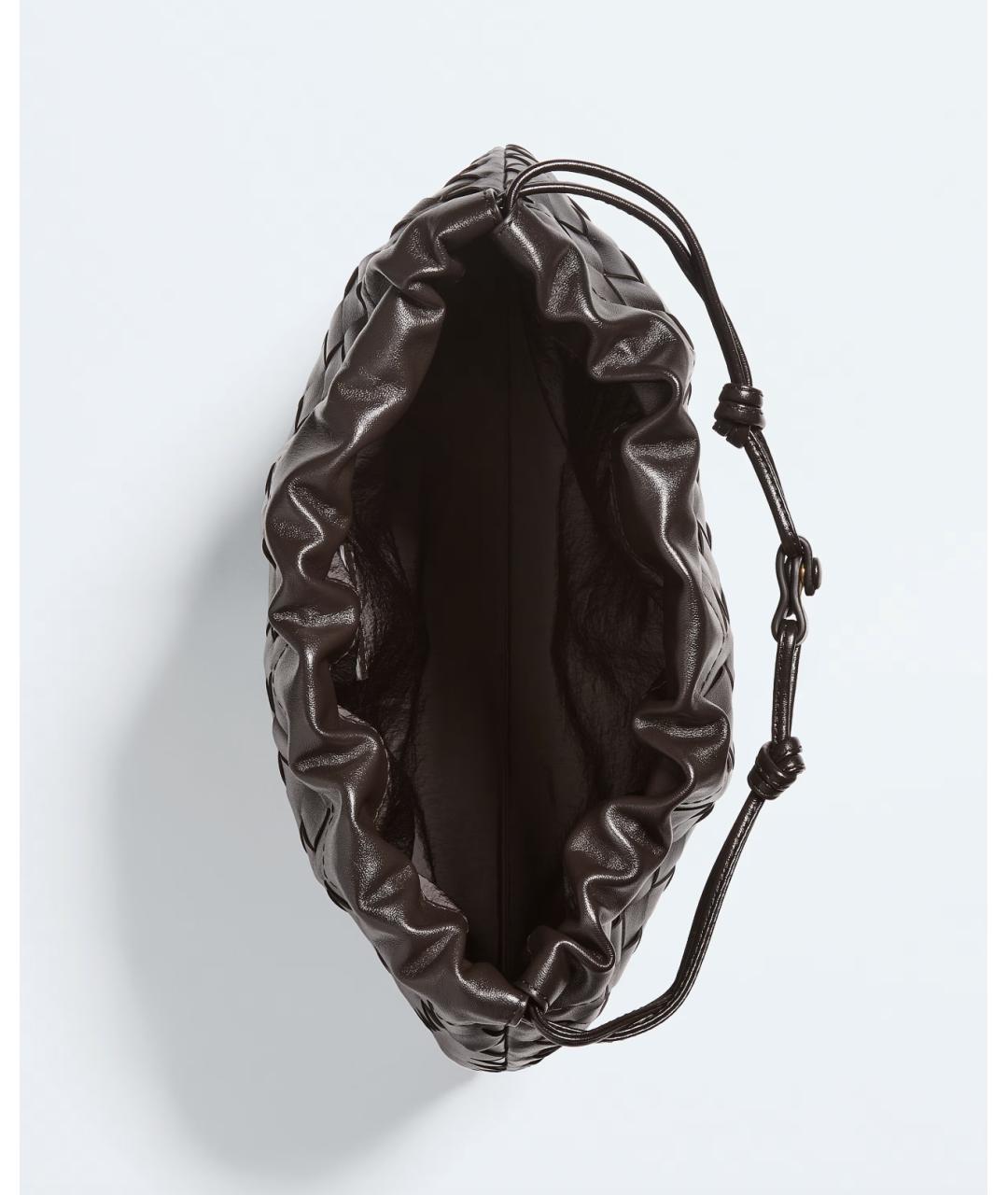 BOTTEGA VENETA Коричневая кожаная сумка через плечо, фото 6