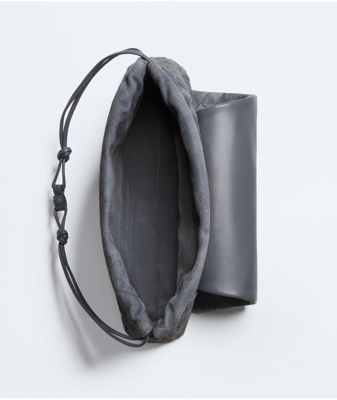 BOTTEGA VENETA Серая замшевая сумка через плечо, фото 2