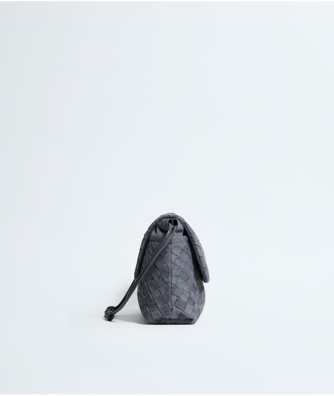 BOTTEGA VENETA Серая замшевая сумка через плечо, фото 3