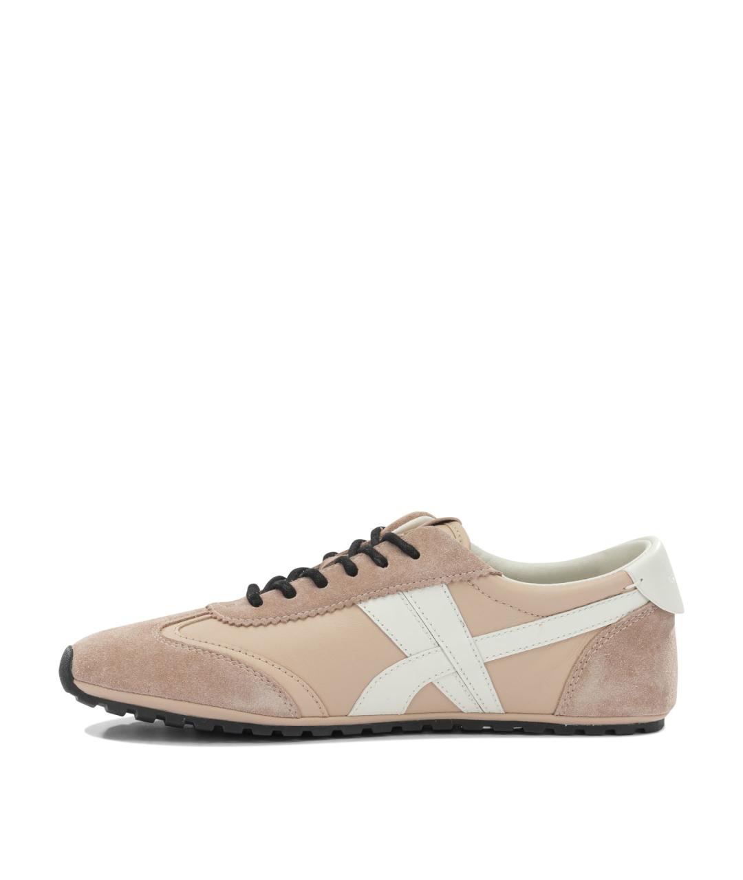 TORY BURCH Розовые кожаные кроссовки, фото 3