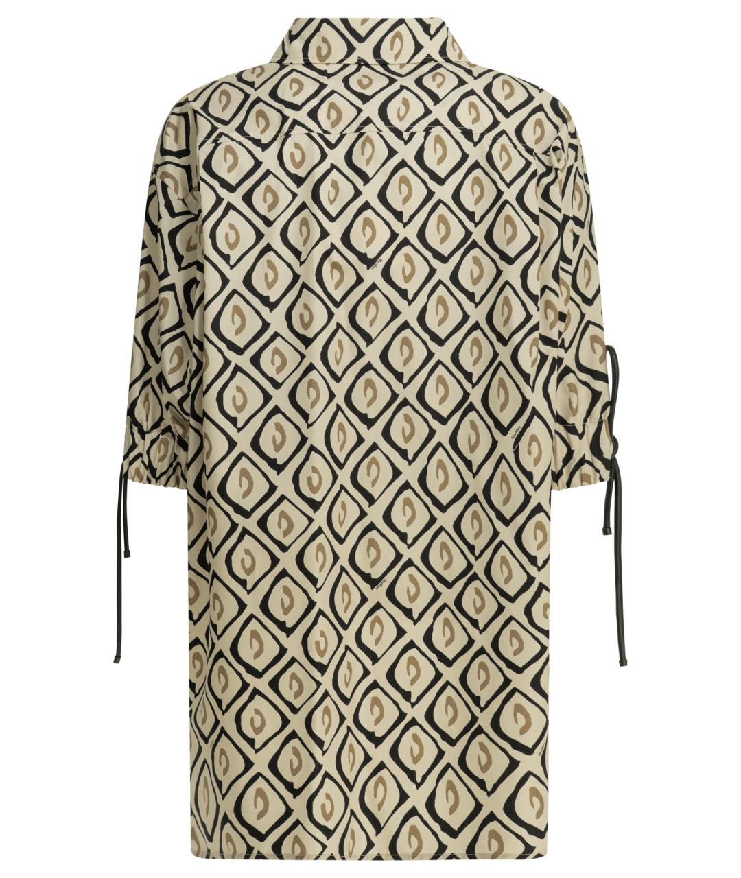 MAX MARA Бежевая хлопковая рубашка, фото 2