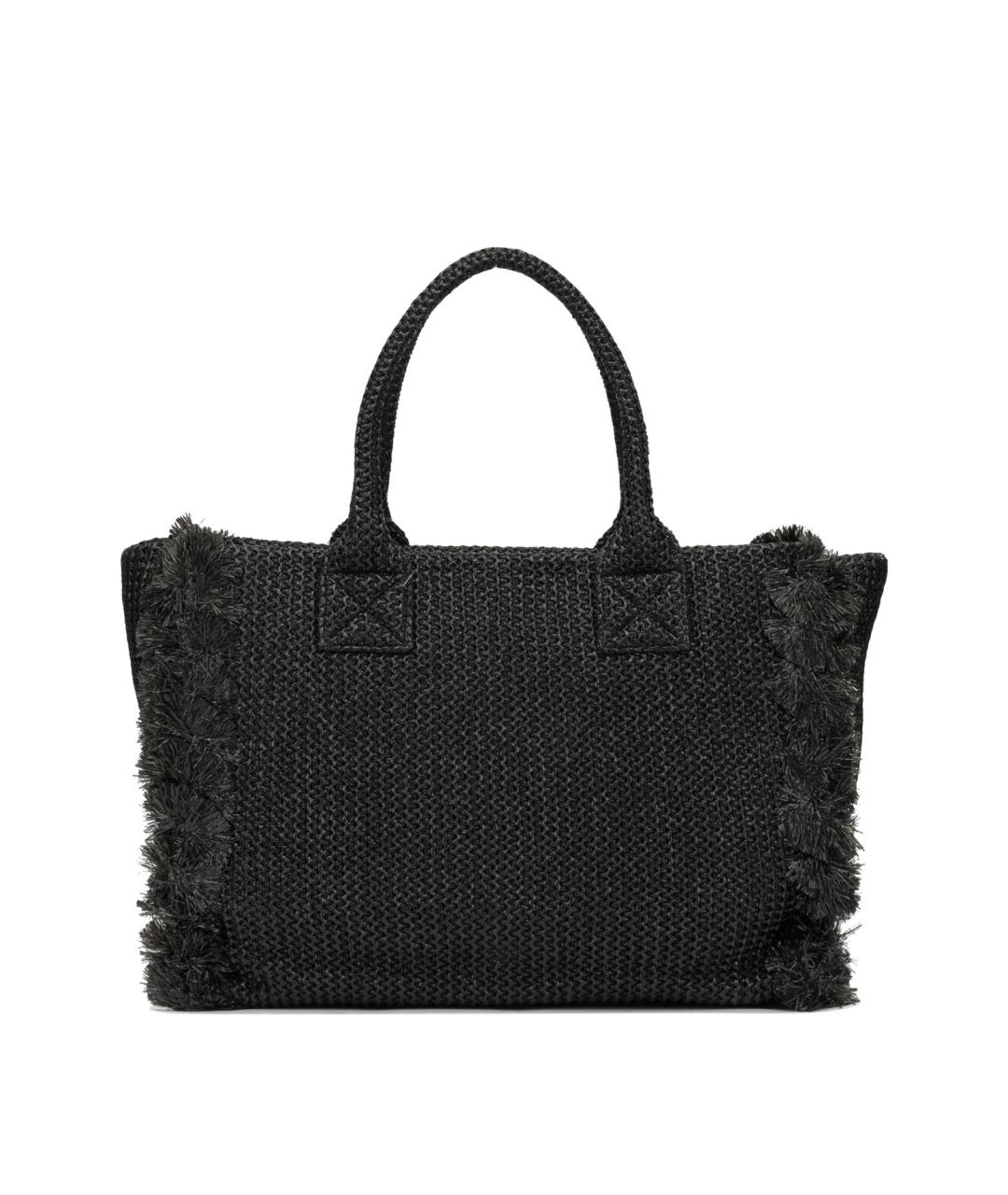 PINKO Черная синтетическая сумка тоут, фото 3